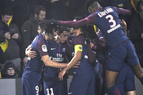 Hasil Liga Perancis, Tampil Tanpa Neymar, PSG Menang Tipis