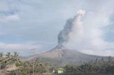 Meletus, Kawah Gunung Lewotobi Laki-laki Meluas