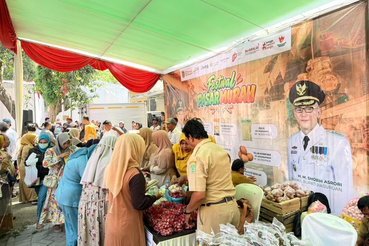 Pasar Murah Digelar di Grati Pasuruan, Telur Dijual Rp 20.000 per Kilogram