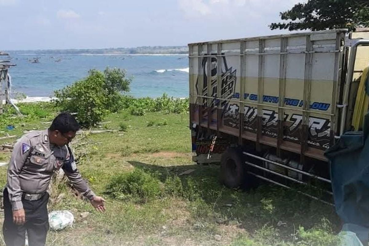 Ilustrasi kecelakaan truk.