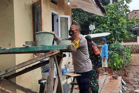 Kisah Haru Anggota TNI, Rumahnya Tak Layak Huni Direnovasi Polisi