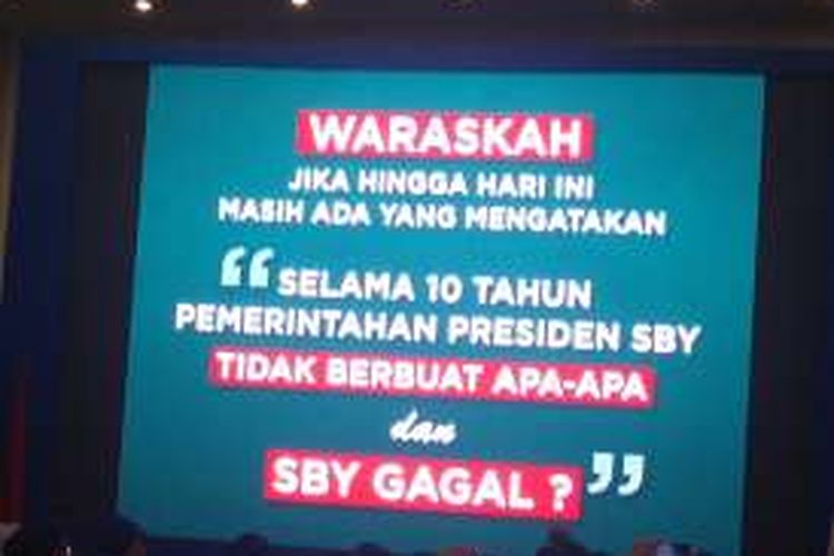 Paparan Ketua Umum Partai Demokrat Susilo Bambang Yudhoyono