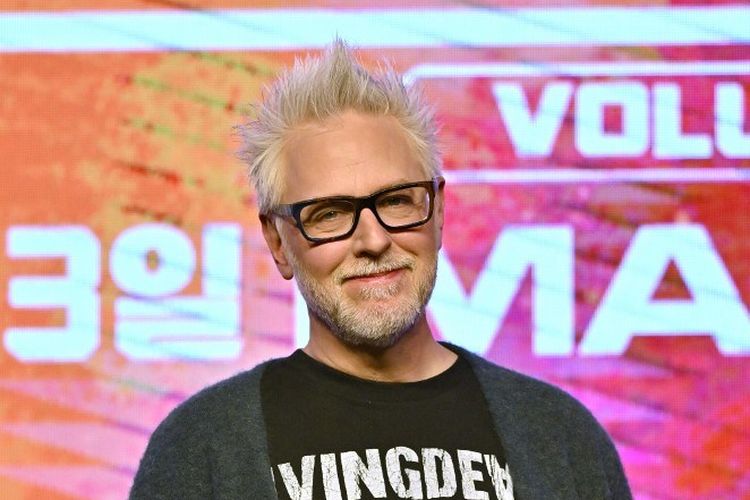 Sutradara asal Amerika Serikat James Gunn menghadiri konferensi pers film Guardians of the Galaxy: Vol. 3 di Seoul, Korea Selatan pada 18 April 2023.
