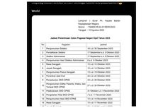 Beredar Jadwal Penerimaan CPNS pada 17 September 2023, Ini Kata BKN