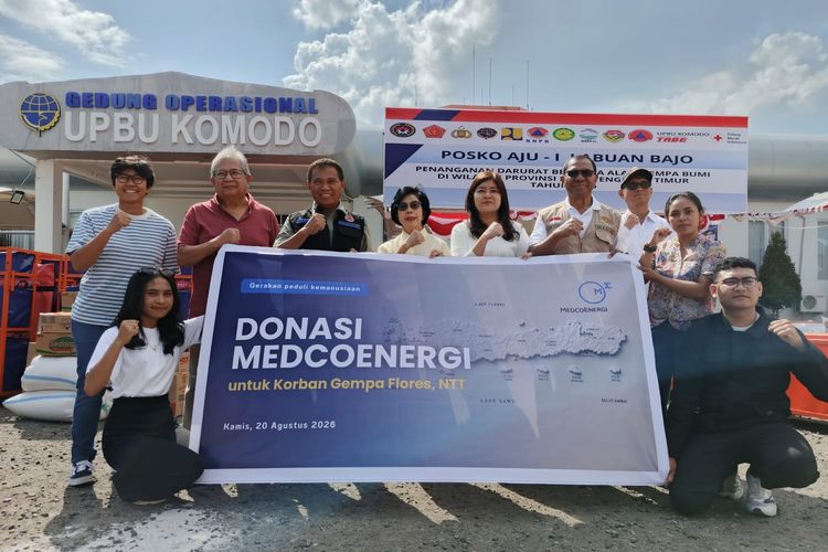 MedcoEnergi Salurkan Bantuan Gempa NTT, Distribusi Dibantu Posko BNPB