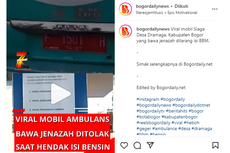 Viral, Video Sebut Ambulans Bawa Jenazah Ditolak Isi BBM di SPBU Bogor, Pertamina Sebut Kesalahpahaman