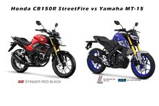 Komparasi Honda CB150R StreetFire dan Yamaha MT-15