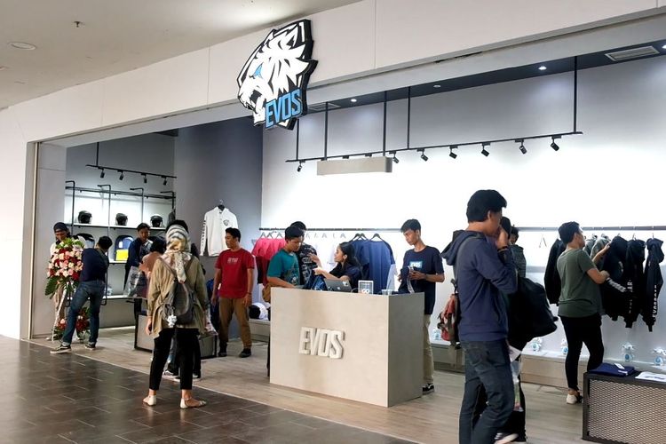 Flagship Store EVOS Esports di One Bell Park, Jakarta Selatan.