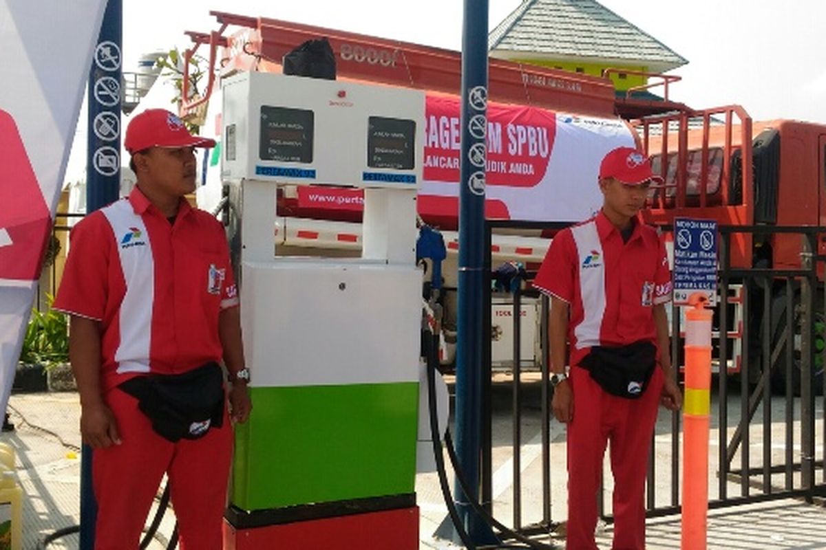 KiosK Pertamax yang ada di Rest Area 252 Tol Pejagan-Pemalang, Rabu (30/5/2018).