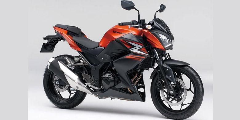 Kawasaki Z250 menerima warna baru, salah satunya oranye perpaduan hitam.