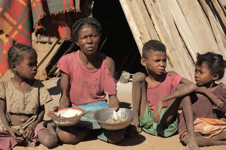 Madagaskar yang dilanda krisis kelaparan karena perubahan iklim. [SS/YOUTUBE/AL JAZEERA ENGLISH]