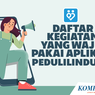 INFOGRAFIK: Daftar Kegiatan yang Wajib Pakai Aplikasi PeduliLindungi