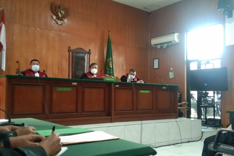 Sidang agenda replik di Pengadilan Negeri Karawang, Selasa (23/11/2021).
