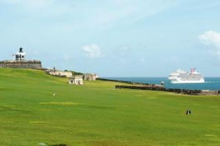 San Juan National Historic, sebuah situs Unesco World Heritage Site, di Puerto Rico.