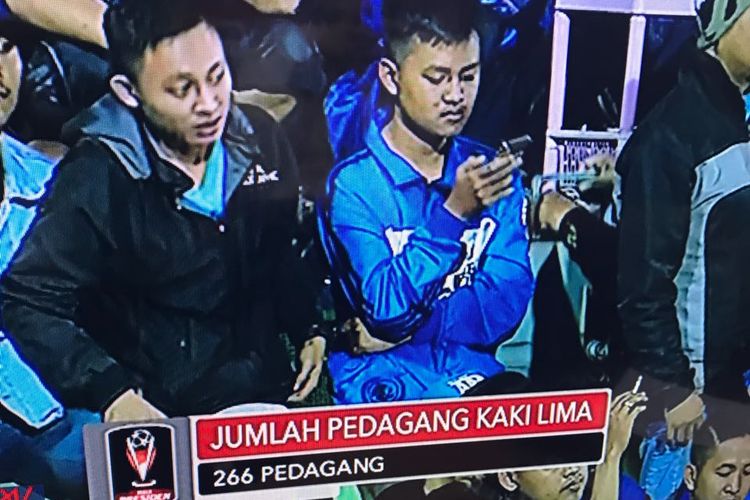 Laporan pertandingan Piala Presiden 2018 kini menyertakan data pedagang di sekitar stadion. 