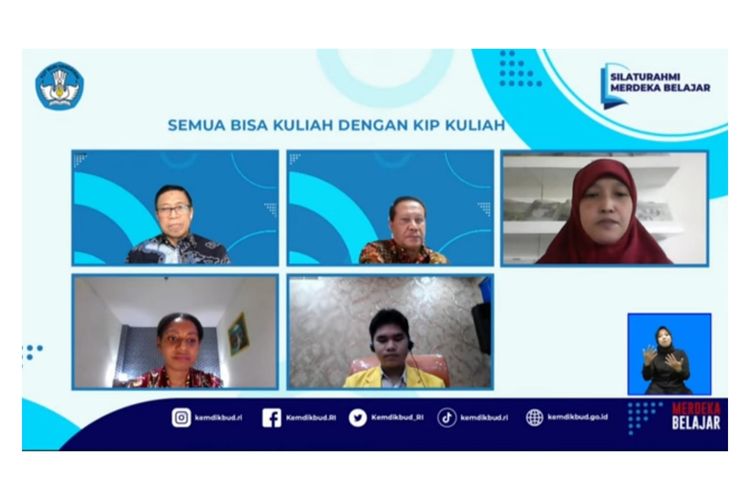 Silaturahmi Merdeka Belajar yang ditayangkan secara virtual pada kanal YouTube Kemendikbud RI