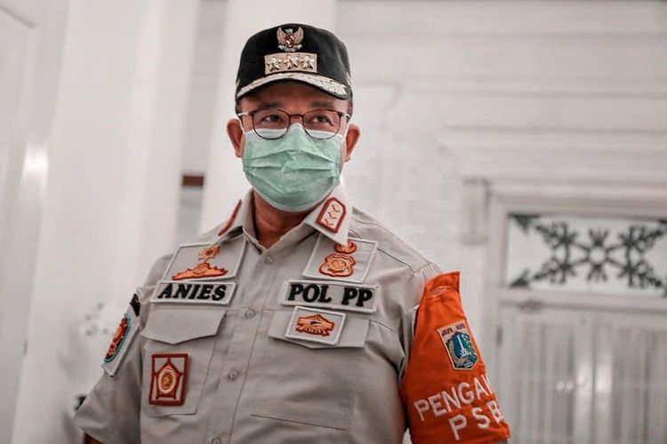 Guberbur DKI Jakarta Anies Baswedan melakukan inspeksi mendadak (sidak) ke sejumlah restoran Ibu Kota pada Sabtu (8/8/2020) malam. 