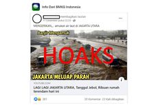 [HOAKS] Air Laut di Jakarta Utara Meluap Parah 