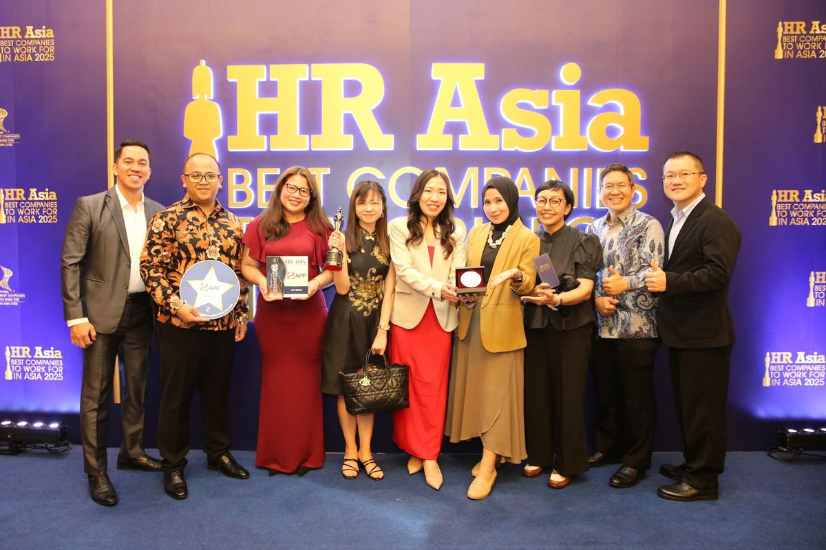 APP Group meraih Best Companies to Work for in Asia 2025 dan Sustainable Workplace Awards 2025 dalam HR Asia Awards (20/6/2025).