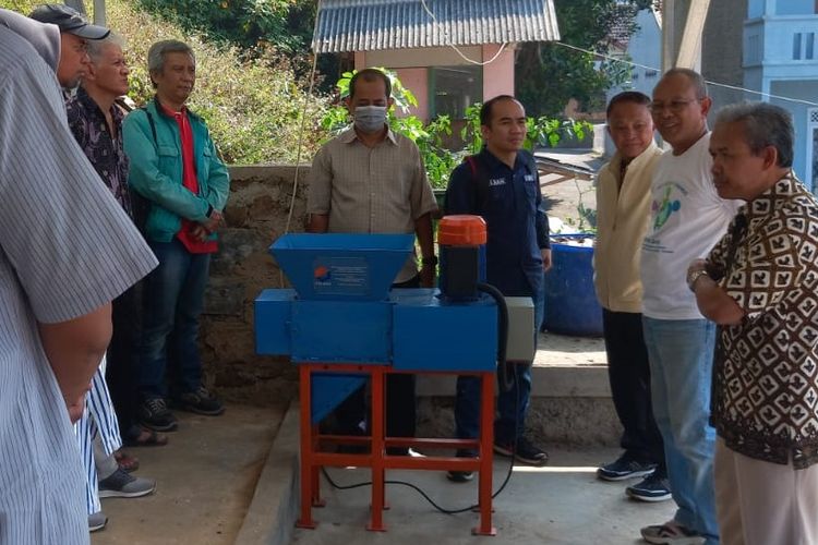 Mesin pencacah sampah organik hasil inovasi Politeknik Negeri Bandung (Polban).