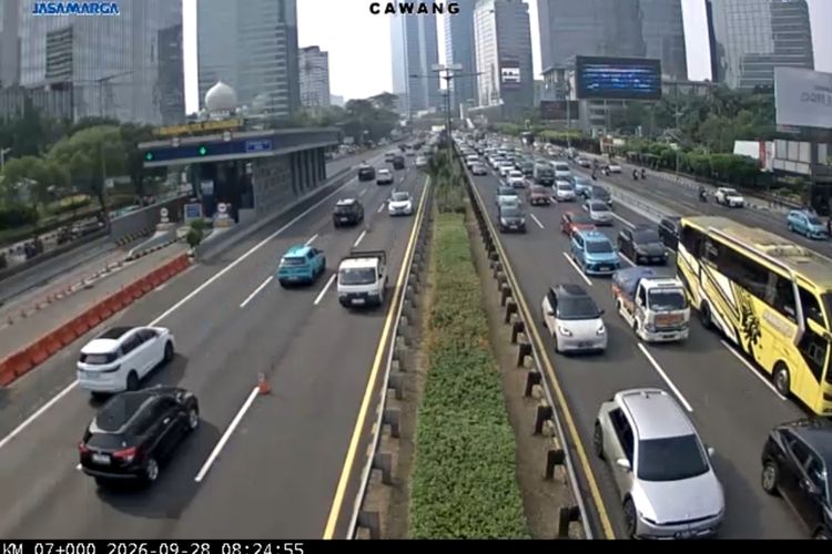Cek Lalu Lintas Tol Jakarta Senin Pagi: Cawang-Tebet dan Pancoran-Kuningan Padat