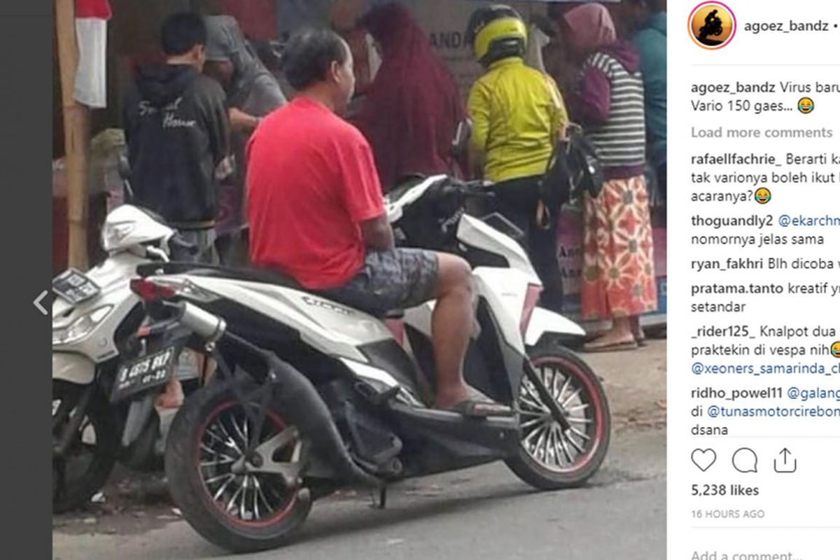 Viral modifikasi knalpot 2-tak dipakai di skutik 4-tak