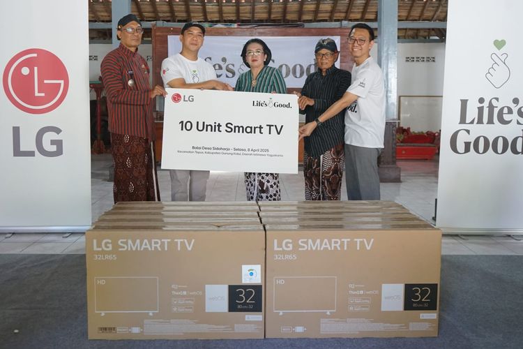 LG turut mendonasikan 10 unit LG Smart TV berukuran 32 inci kepada Kelurahan Sidoharjo, Kapanewon Tepus, Kabupaten Gunungkidul. Bantuan tersebut diterima langsung oleh Lurah Kalurahan Sidoharjo, Evi Nurcahyani.