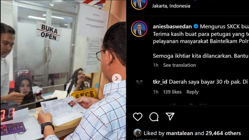 Urus SKCK Sendiri, Anies: Buat Melamar Kerja...