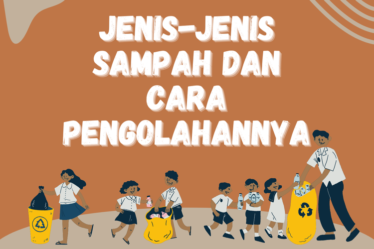 Ilustrasi jenis-jenis sampah