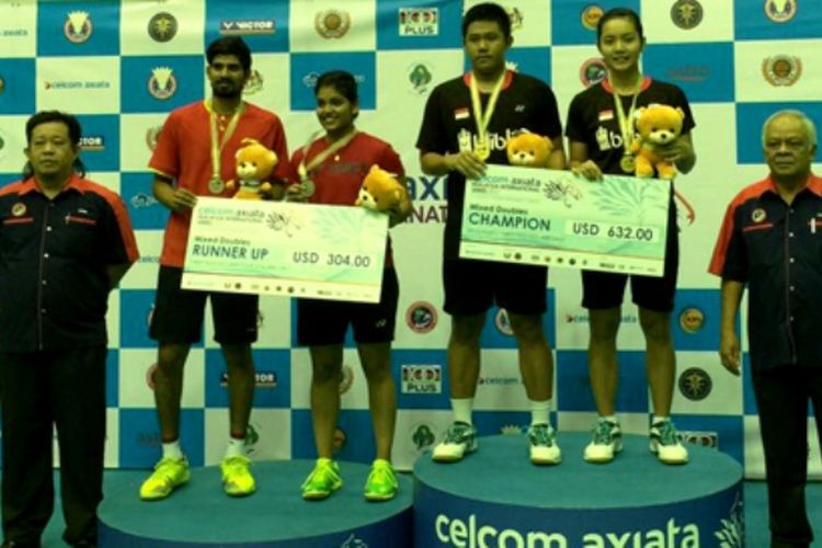 Satu gelar juara diraih Indonesia di ajang Malaysia International Series 2017 lewat kemenangan pasangan ganda campuran Yantoni Edi Saputra/Marsheilla Gischa Islami setelah mengalahkan K. Nandagopal/Mahima Aggarwal (India), 21-19, 21-9, Minggu (16/07/2017).