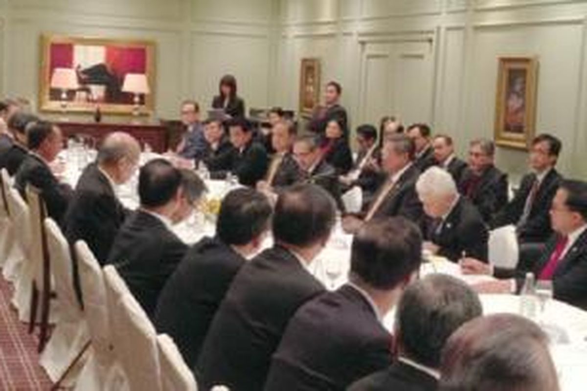 Presiden Susilo Bambang Yudhoyono bertemu perwakilan pengusaha utama Jepang