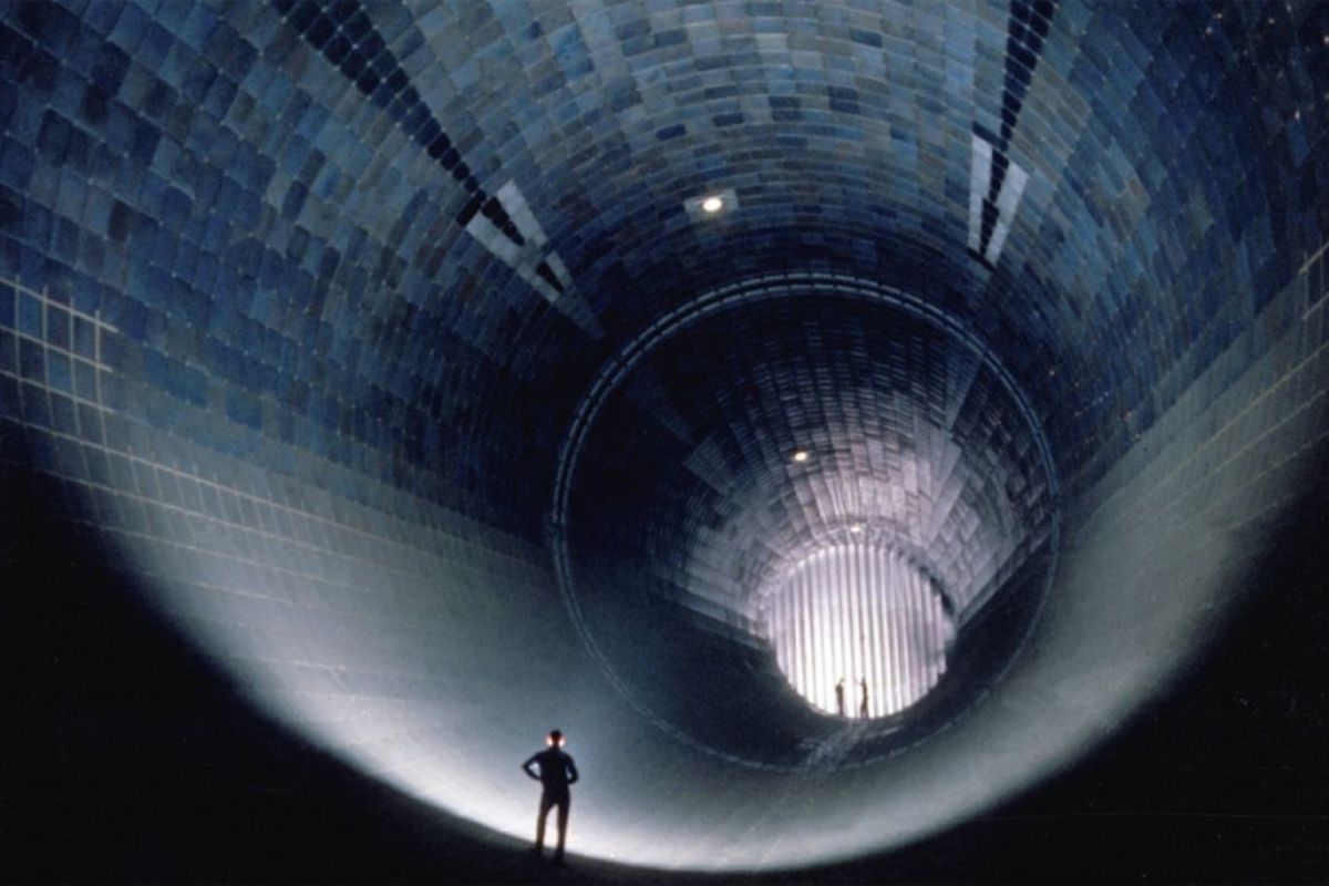 Terowongan angin tentara udara Amerika Serikat ketika difoto pada 1960.