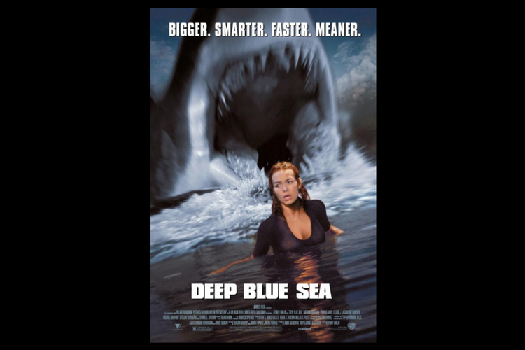 Saffron Burrows berperan sebagai Dr. Susan McAlester, dalam film fiksi ilmiah Deep Blue Sea (1999).