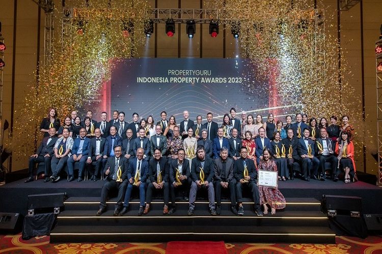 Menggelar ajang Property Awards Ke-9, perusahaan teknologi (Proptech) PropertyGuru Indonesia memberikan penghargaan kepada perusahaan dan proyek pengembangan terbaik di Tanah Air di The Ritz-Carlton Jakarta, Pacific Place, Jumat (15/9/2023). 