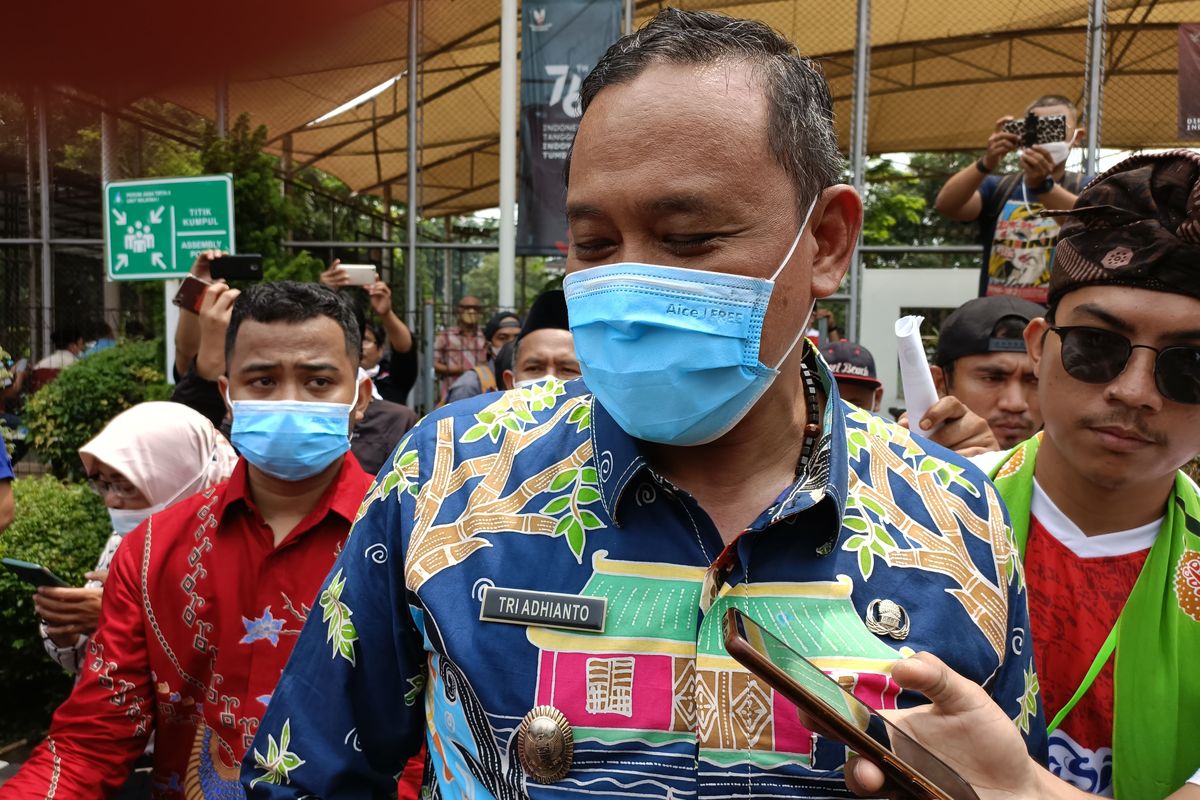 Wakil Wali Kota Bekasi Tri Ardhianto saat ditemui di Hall Futsal Perum Jasa Tirta, Bekasi, Kamis (6/1/2022).