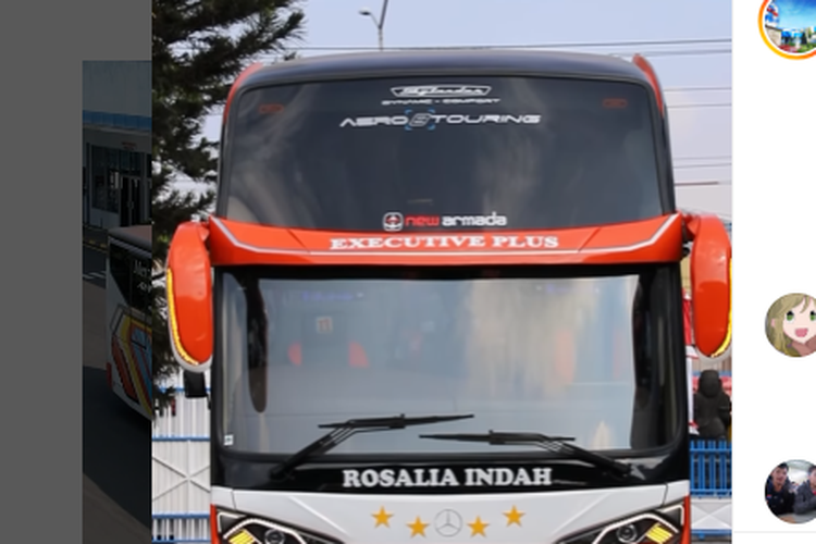 Bus baru PO Rosalia Indah