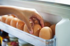 Ketahui, Bahaya Menaruh Telur di Rak Pintu Kulkas