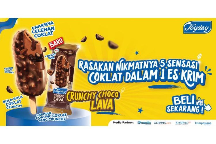 Joyday memiliki berbagai varian es krim dengan harga terjangkau yang menarik di mata konsumen.