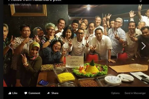 Beredar Foto Syukuran atas Vonis Ahok, Prabowo Sebut Itu Spontanitas