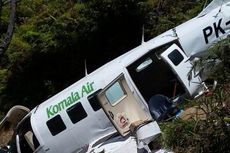Pesawat Komala Air Tabrak Bukit di Yahukimo