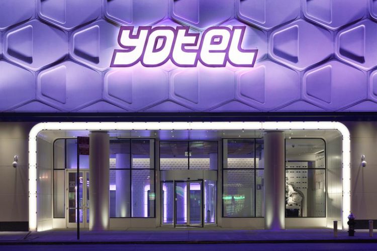 Hotel futuristik, Yotel, di New York, Amerika Serikat.