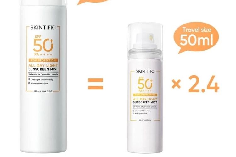 Sunscreen spray Skintific