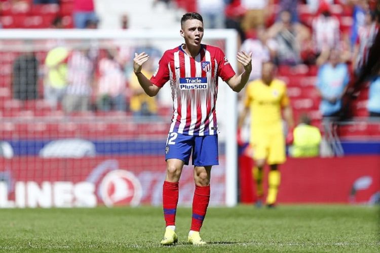 Borja Garces menjadi penyelamat Atletico Madrid pada pertandingan La Liga Spanyol kontra Eibar di Stadion Wanda Metropolitano, 15 September. 