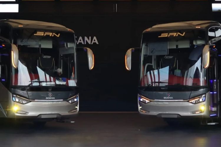 Bus AKAP baru PO SAN 