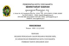 Seleksi CPNS 2024 Pemkot Yogyakarta, Cek Formasi yang Dibutuhkan