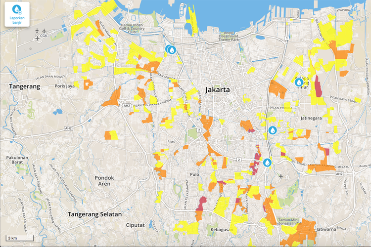 Pantau Dan Laporkan Banjir Di Jakarta Lewat Situs Petabencana