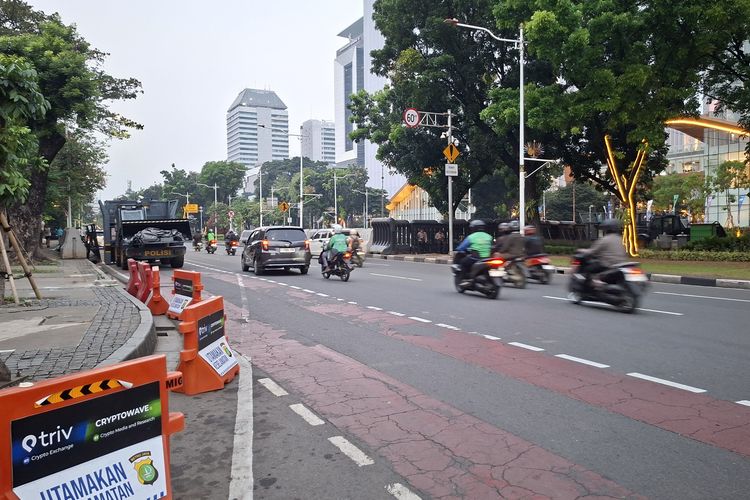 Demo Mahasiswa di Monas Bubar, Lalu Lintas Kawasan Monas Kembali Lancar