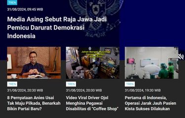 POPULER TREN] Media Asing Sebut "Raja Jawa" Pemicu Darurat ...