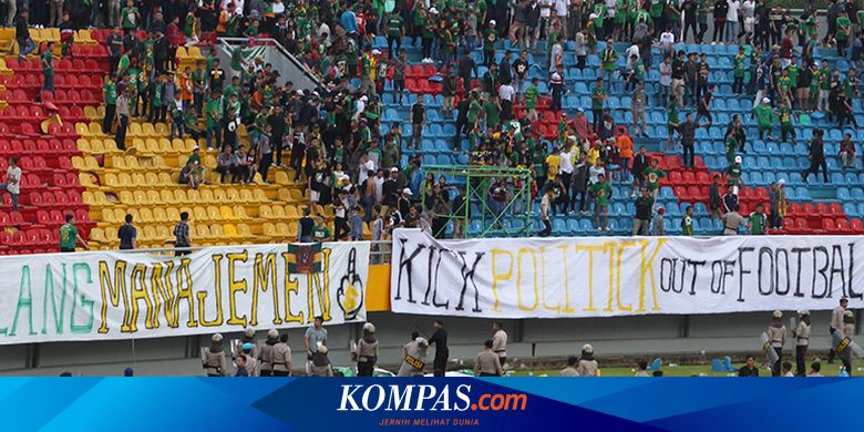 buntut perusakan stadion jakabaring