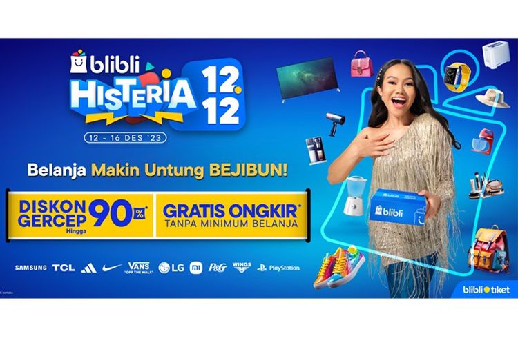 Blibli Histeria 12.12 menghadirkan promo bejibun.